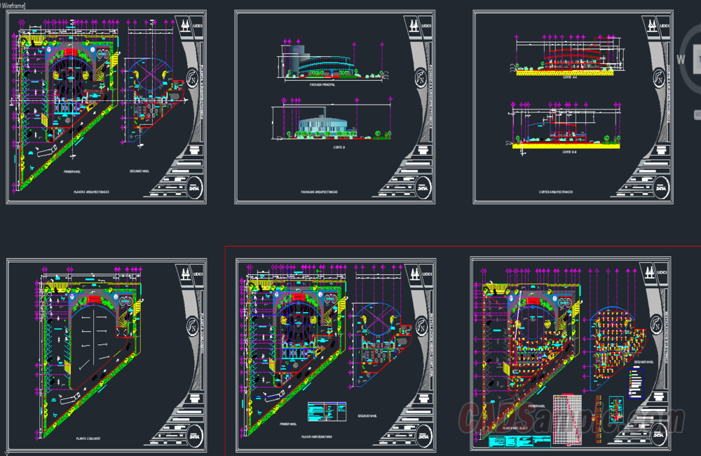 Car Dealership Building Free Dwg
