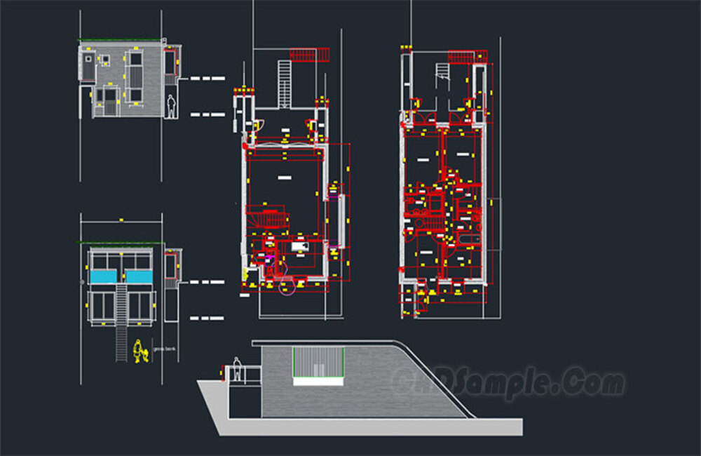 Mini House Architecture CAD